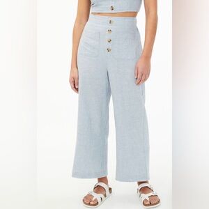 Aeropostale High-Rise Striped Wide-Leg Pants size XL NWT